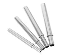 Healvian 4pcs Stainless Steel Fishing Rod Tube Connector with Thickened Design for Precision Connection and Versatile Compatibility Suitable for Fishing Poles and Rod Tips