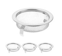 Healvian 4pcs Stainless Steel Metal Mesh Filter for Moxibustion Jar Accessories, Reusable with Uniform Heat Distribution, Suitable for Body and Face Use at Professional Centres or Home