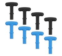 Healvian 4pcs T-shaped Paddle Handles for Canoe Oars, Universal Pe Material Grips Fit 23mm Inner Diameter, for Professional Races and Recreational Outings with Easy to Spot Stylish Design