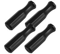 Healvian 4pcs Table Football Handle Football Machine Grip Plastic Ergonomic Design Easy to Clean Black Replacement for Indoor Foosball Table
