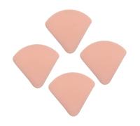 Healvian 4pcs Triangle Makeup Powder Applicators Cotton Candy Color Soft Sponge Dual Use Dry Wet Compact Powder Face Cosmetic Applicators for Travel and Home Use