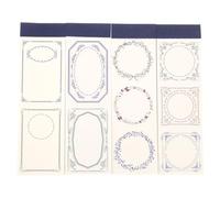 Healvian 4pcs Vintage Scrapbook Decorative Paper Set, Special Texture Writing Sheets with Byzantine, Baroque, Gothic, Rococo Styles for DIY Journaling and Craft Projects