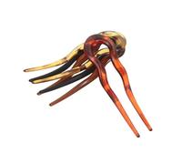 Healvian 4pcs Vintage U-shaped Hair Fork Set Leopard Print Hairpins for Elegant Asian Bun Styling Chinese Hair Sticks for Classic Updo and Everyday Retro Ornaments