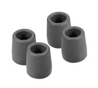 Healvian 4pcs Walker Foot Pads TPR Non-Slip Cane Tips for Walking Stick Safety Aids Replacement Foot Pads for Seniors Walking Aid