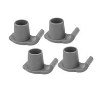 Healvian 4pcs Walker Ski Glides Anti-Slip Walker Feet Tips Replacement Pads for Shaft Non-wear Material Stability Aid for Seniors