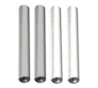 Healvian 4pcs Water Electrolyzer Iron Rods and Aluminum Rods Set for Precision Lab Use, Electromagnet Core Material Replacement Parts, Suitable for Water Purity Testing and Science