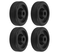 Healvian 4pcs Wear-resistant Gym Wheels with Universal Compatibility for Exercise Machines, Black Pp Material Casters for Fitness Equipment Accessories and Gym Machine Parts