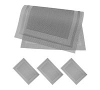 Healvian 4pcs Woven Placemats Hand Rest Cushion Reusable Manicure Station Table Protector for Nail Polish and Nail Art Craft Desk Mat for Beginners and Salon Use