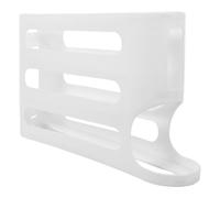 Healvian 4tier Egg Holder Space Saving Rolling Egg Storage Rack for Refrigerator Fridge Door Kitchen Use