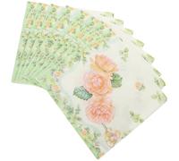 Healvian 5 Packs Rose Pattern Floral Paper Napkins 20 Sheets Per Pack 100Pcs Decorative Banquet Napkins for Wedding Party Dinner and Festival Use
