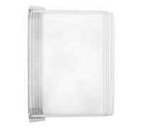 Healvian 5-Page Wall Mounted File Holder Organizer 10-Page File Organizer with Plastic Pockets Iron PVC Construction High Capacity for Easy Access Display of A4 Paper Sheets in Office Work