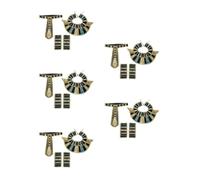 Healvian 5 Sets Ancient Egypt Costume Collar Wristbands Belt Set
