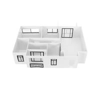 Healvian 50 Interior Sectional House Model Kit, DIY 2-bedroom 1-bath Modern Apartment Scale Architectural Model with Building Materials for Stem Education and Urban Planning