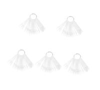 Healvian 500pcs Nail Display Sticks Nail Art Practice Tips for Accurate Polish Representation for Salons and Personal Use