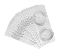 Healvian 50pcs Aluminum Foil Espresso Sealing Lids Coffee Capsule Seals Easy to Fill Coffee Powder Suitable for Daily Packaging Silver for Capsule Cups