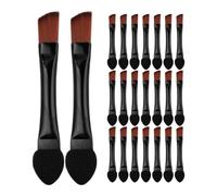Healvian 50pcs Dual-ended Angled Eyeshadow and Eyebrow Brush, Portable Disposable Eye Makeup Applicator for Precise Brow Shaping and Eyeliner, Travel-friendly Makeup Tool for Women