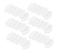 Healvian 50pcs Eye Shaped Makeup Sponges for Eyelash Training Realistic Lash Practice Tool for Beginners and Artists for Extensions and Mapping Applications
