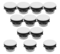 Healvian 50Pcs Gray 22Mm Plastic Push Button Switch Hole Plugs for Control Cabinet, Waterproof Round Panel Sealing Caps, Button Protective Covers for Industrial Use