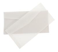 Healvian 50pcs Handmade Translucent Wax Seal Envelopes 10.5x22cm Wide Size Blank Invitation Envelopes for Party, Money, and Letter Holding in Vintage Style