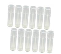 Healvian 50pcs Refillable DIY Lipstick Tubes Small Portable Cosmetic Containers for Homemade Lip Balm Travel Toiletry Bottles Lightweight Toiletry Pots for Home Outdoor Use