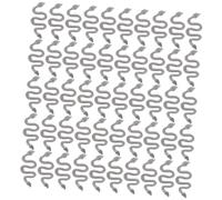 Healvian 50pcs Snake Nail Charms Black Metal Nail Art Decorations Unique Vintage Design for Manicure DIY Craft