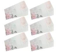 Healvian 50pcs Vintage Floral Letter Writing Envelopes Set with Writable Smooth Paper Surface, Classic Water Lily Invitation Sleeves for Card Storage and Parties, Decorative Greeting Card