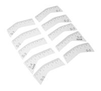 Healvian 5pair Microblading Eyebrow Mapping Tool with Plastic Reusable Precise Positioning Ruler for DIY Eyebrow Looks at Home, Suitable for Beginners and Professionals