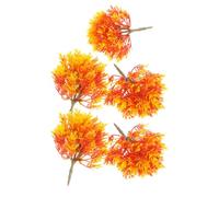 Healvian 5pcs 10cm Miniature Maple Tree Models for Scenery, Artificial Mini Trees for Craft Landscape, Train Model Garden Decorations, Micro Architecture Diorama Supplies