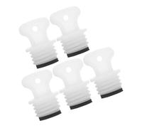 Healvian 5pcs 21mm Hot Water Bottle Leakproof Plug Replacement Stopper Rubber Cap for Hot Water Bag Safety Gasket Compatible Accessory for UK Use