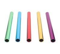 Healvian 5pcs Aluminum Alloy Relay Set 30cm Lightweight Race Sticks for Track Sprint Running Competitions Blue, Red, Gold, Green, Purple for Students and Athletes