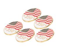 Healvian 5pcs American Flag Pins Patriotic Brooch Independence Day Charm Usa Badge for Men Women Clothes Backpack Hat Memorial Day Veteran Celebration Accessories