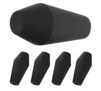 Healvian 5pcs Black Rubber Arrow Tips Inner Diameter Soft Archery Practice Arrowheads for Outdoor Target Shooting Safety and Group Games