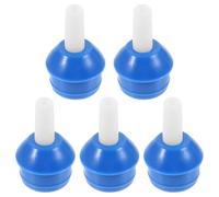 Healvian 5pcs Blue Desoldering Pump Tips Nozzle Accessories High Temperature Resistant Soft Silicone Suitable for Solder Sucker Guns in Electronics Repair