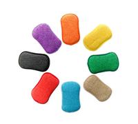 Healvian 5pcs Cleaning Non-Scratch Spong Scouring Pad for Cookware Utensil Dish Kitchen Sponge Wash Sponge Dish Washing for Daily Kitchen Cleaning Tasks Random Color