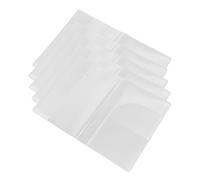 Healvian 5pcs Clear Passport Cover Protector Case Document Holder with Card Slots for Travel Student Id and Credit Cards Durable and Stylish Travel Accessory