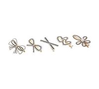 Healvian 5pcs Decorative Beaded Hairpins Stylish Alloy Hair Clips for Women and Girls for Weddings Parties and Daily Wear Bright Colors and Elegant Design