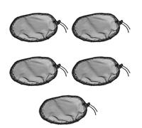 Healvian 5pcs Elastic Mesh Wig Net Caps for Women Reusable Wig Making Hair Accessories Drawstring for Ponytail Hair Bun Salon Use