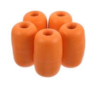 Healvian 5pcs Fishing Net Floats Aquaculture Marine Rope Float Buoys Orange Foam Pvc Material Easy Installation Highly Visible Colors for Marine Environments Outdoor Use