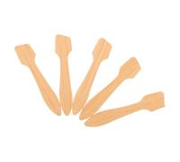 Healvian 5pcs Flat Bamboo Spatulas Facial Mask Applicator Mini Makeup Spoons for Skincare Mixing and Eye Mask Massage