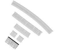 Healvian 5pcs Hair Finishing Fixer Clip Detangling U Flexible Slick Snap Invisible Tail Hairstyling Bobby Stylish Woman Jay Accessory Holder Flyaway Style Bridal Accessories Head Black