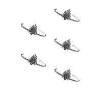 Healvian 5pcs Halloween Skull Tiara Headband with Rhinestones, Black Metal Queen Crown Hair Accessory for Photoshoots and Banquets, Retro Goth Style Witch Decorative Headpiece