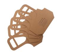 Healvian 5pcs Kraft Paper Flower Bouquet Bags with Handles for Mother's Day Wrap - Floral Packaging Totes for Weddings, Valentines, Bridal Showers - Brown Kraft Flower Wrapping Bags