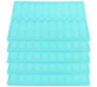 Healvian 5Pcs Laboratory Microscope Slide Holder Drying Rack Board 20-Slot Green Lab Glassware Dryer for Microbiology and Cell Studies