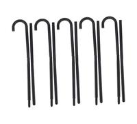 Healvian 5pcs Lightweight Plastic Theatrical Canes Jazz Dance Crutches Magician Costume Props for Halloween Parties and Role Play Black