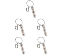 Healvian 5pcs Novelty Vampire Tooth Keychain Pendant Stainless Steel Halloween Party Favor Cute Keychain Decor for Bags Backpacks and Purses Multi Purpose Accessory for Spooky Celebrations