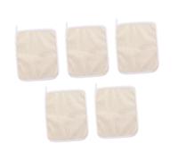 Healvian 5pcs Nylon Exfoliating Wash Cloths for Face Scrub Fast-Drying Shower Towels with Rich Machine Washable Bath Cloth for Skin Cleansing and Healthy Glow