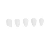 Healvian 5Pcs Nylon Lute Nails Nail Covers Smooth Surface Round Edge Fingertip Protection Accessories for Lute Guzheng Players Easy to Clean for Practice and Performance