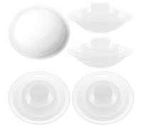 Healvian 5pcs Silicone Spill Proof Stoppers Leakproof Round Plug Accessories for Belly Water Bottle Caps with Waterproof Seal Ring, Leak Stopper for Sports and Outdoor Use