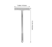 Healvian 5pcs Stainless Steel Signboard Holder with Lightweight and Comfortable to Hold Design, Two-sided Handheld Sign Rack for Presenting Information at Meetings, Exhibitions, Sports