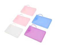 Healvian 5pcs Storage Bags Silicone Items Storage Bags for Mask Holders Makeup Pockets Pens Pouches Travel Organization Random Color